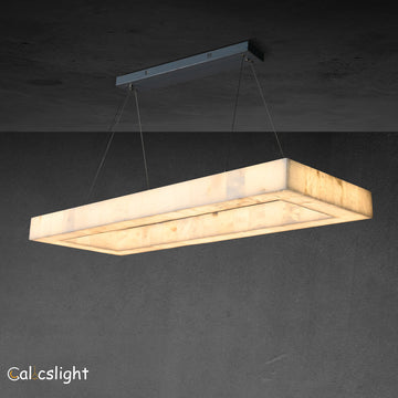 Raines Alabaster Rectangle Chandelier 72"
