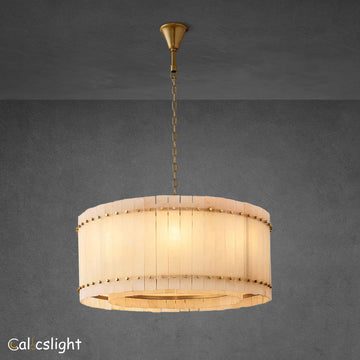 Marcus Alabaster Round Chandelier 37"