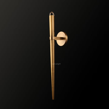 Aureline Brass Torch Sconce 24"H