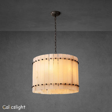 Marcus Alabaster Round Chandelier 22"