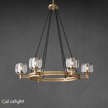 Durane Crystal Round Chandelier 36"