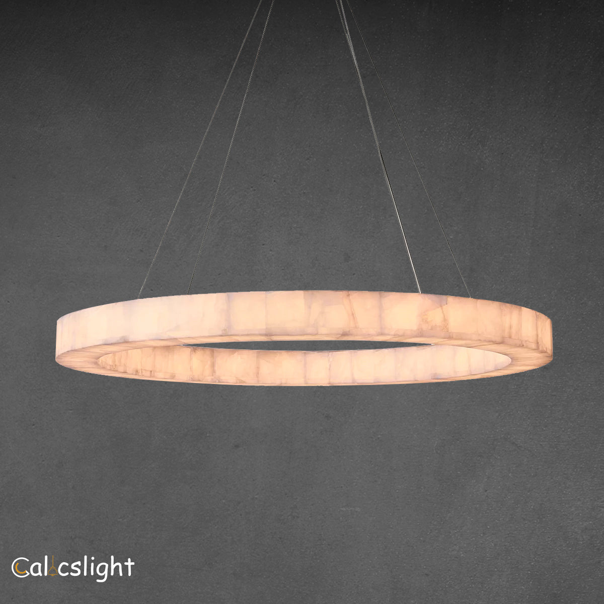 Raines Alabaster Round Chandelier 60"