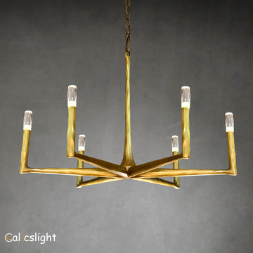 Thaddeus Forged Round Chandelier 36" 48" 60" 72"
