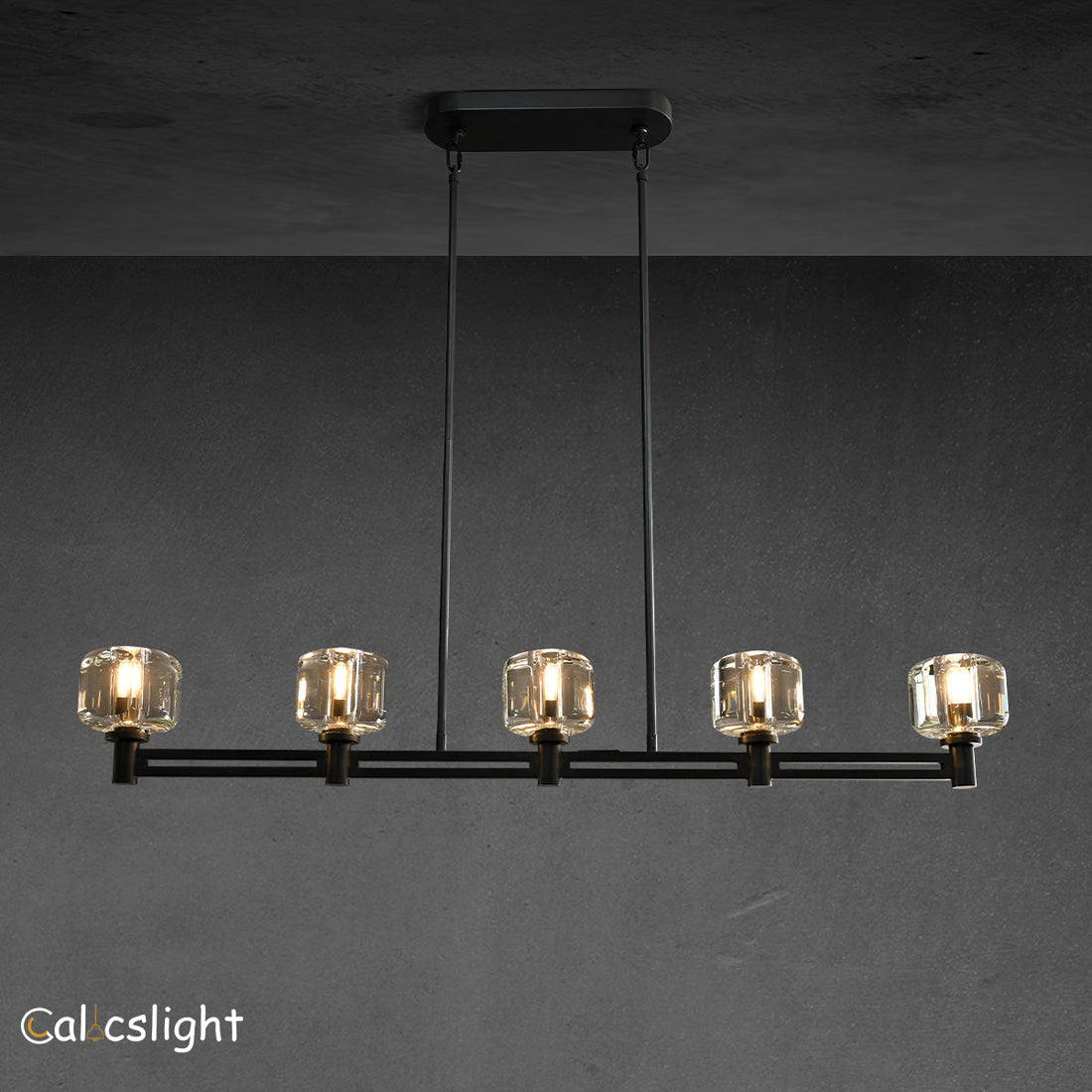 Durane Crystal Linear Chandelier 54"