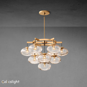 Cabrelle Glass Round Chandelier 36"