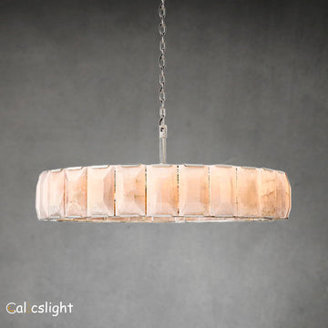 Holliy Calcite Round Chandelier D 60"