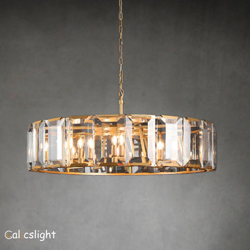 Holliy Multicurve Crystal Round Chandelier 60"