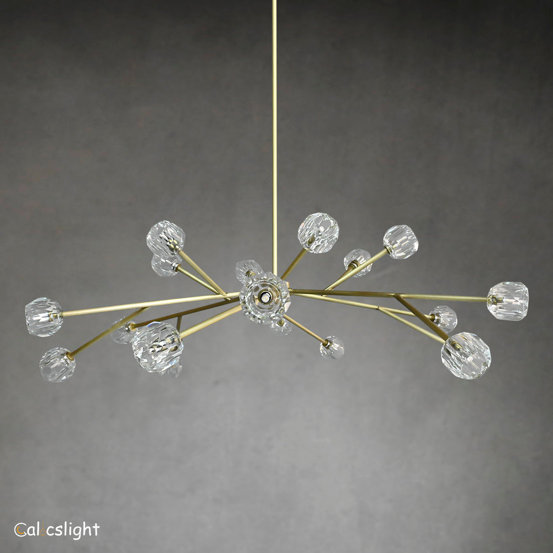 Bille De Crystal Ball Round Chandelier 72"