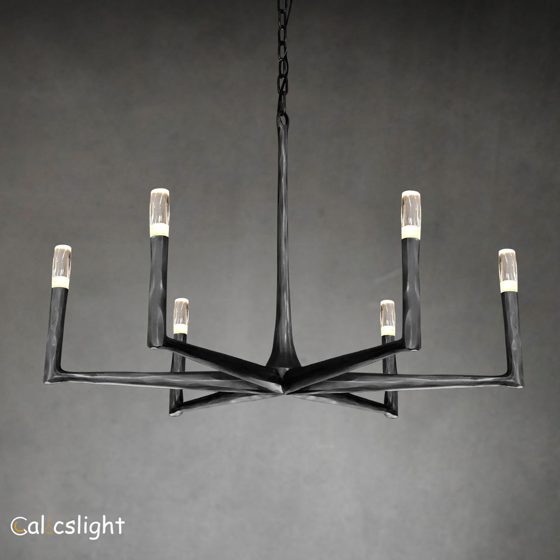Thaddeus Forged Round Chandelier 36" 48" 60" 72"