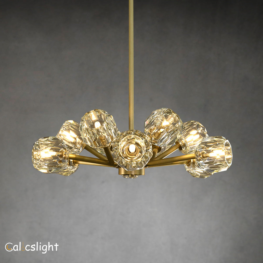 Bille De Crystal Ball Round Chandelier 24"