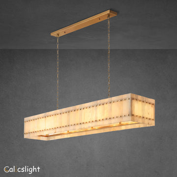 Marcus Alabaster Linear Chandelier 72"