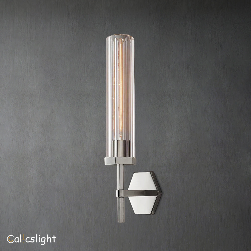 Lambrey Round Grand Bathroom Wall Sconce 19"H