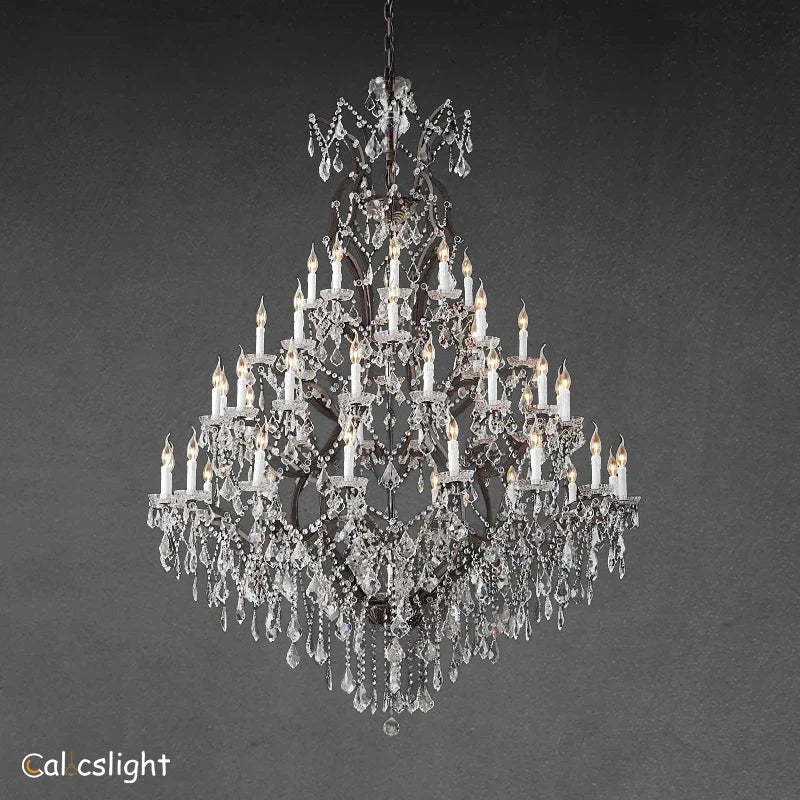 Empire Maria Theresa Crystal Chandelier 60" /50-LIGHT