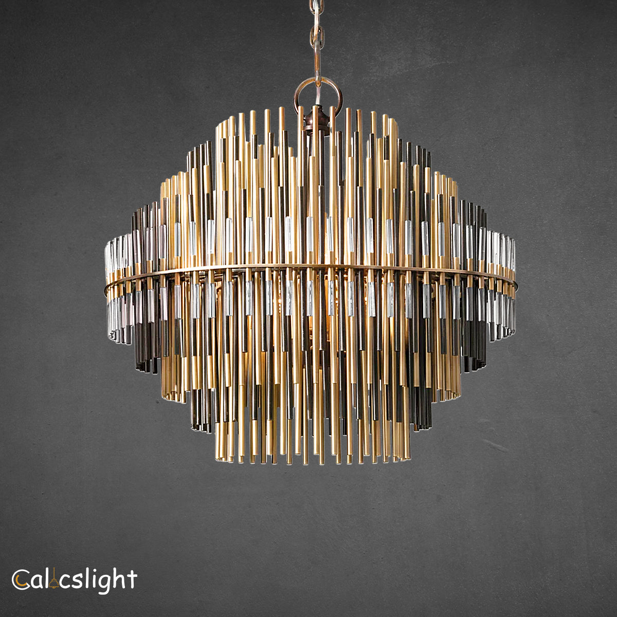 Emory Industrial Wind Round Chandelier 24" 32" 42"