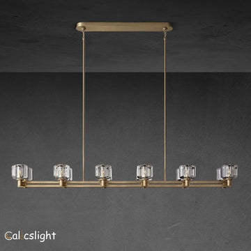 Durane Crystal Linear Chandelier 72"