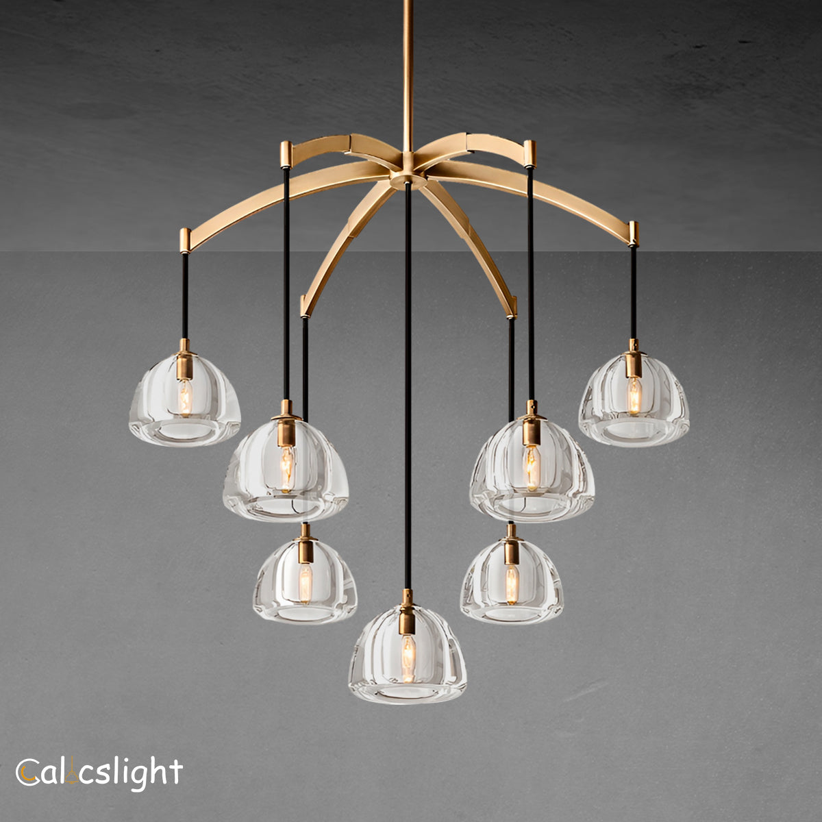 Henara Glass Round Chandelier 36" 48" 60"