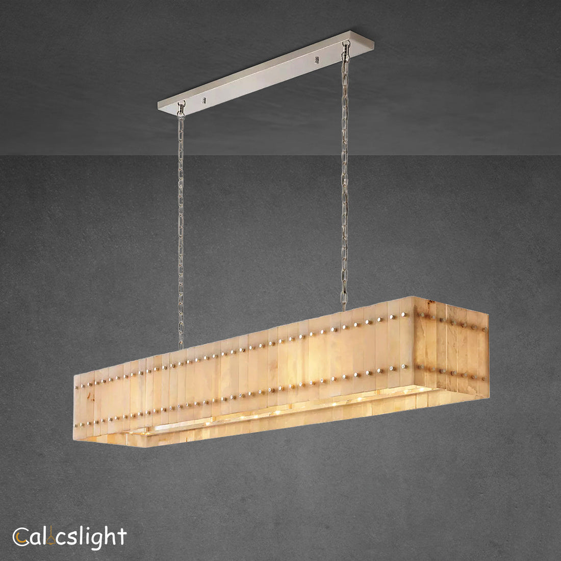 Marcus Alabaster Linear Chandelier 72"