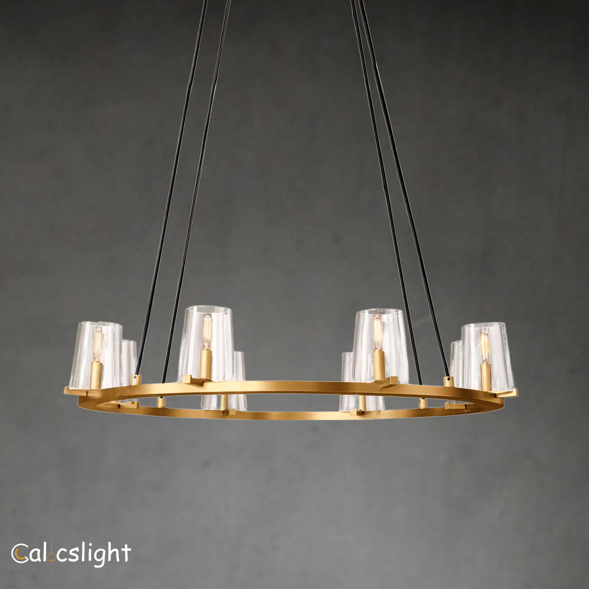 Pavence Clear Glass Round Chandelier 36"