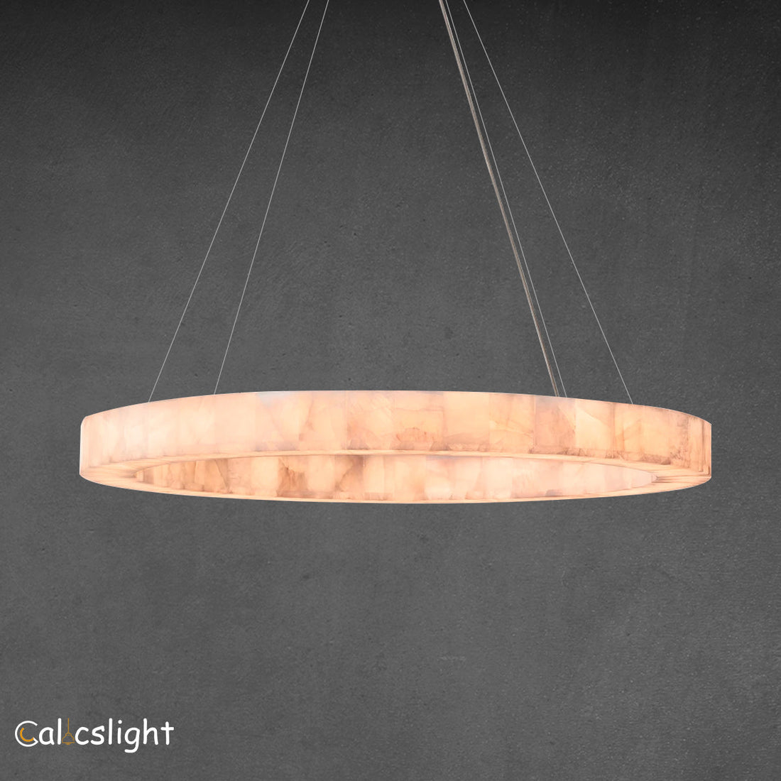 Raines Alabaster Round Chandelier 60"
