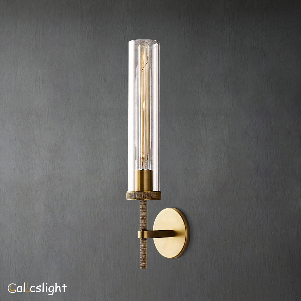 Lambrey Grand Bathroom Glass Wall Sconce