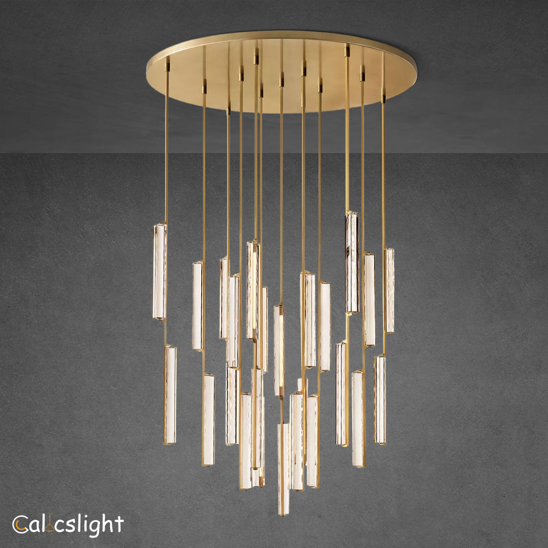 Aaron Crystal Round Chandelier 56"
