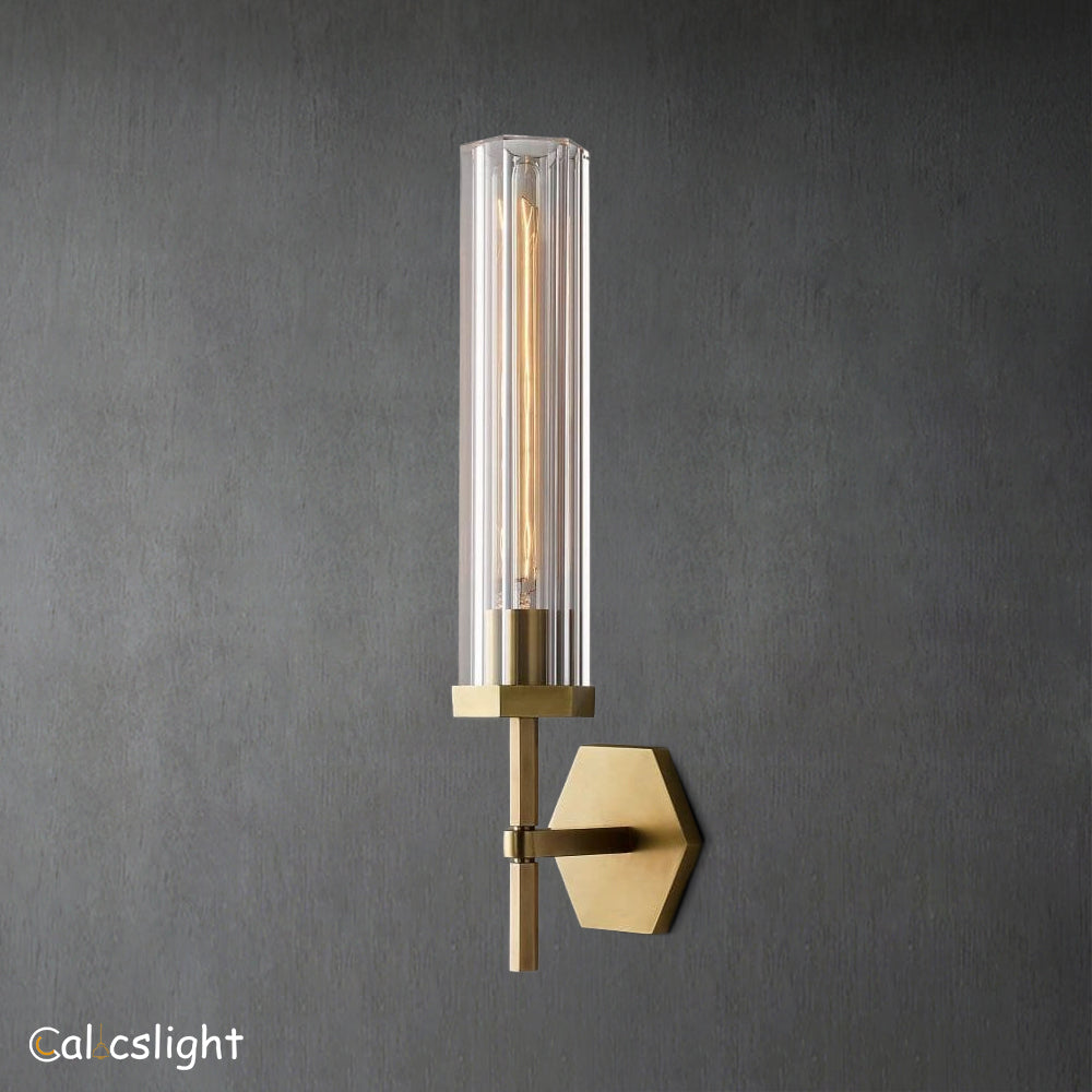 Lambrey Round Grand Bathroom Wall Sconce 19"H