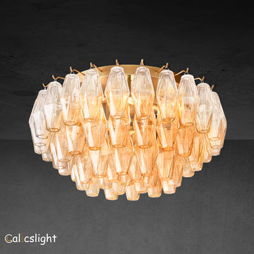 Chavelle Glass Round Flush Mount 22"