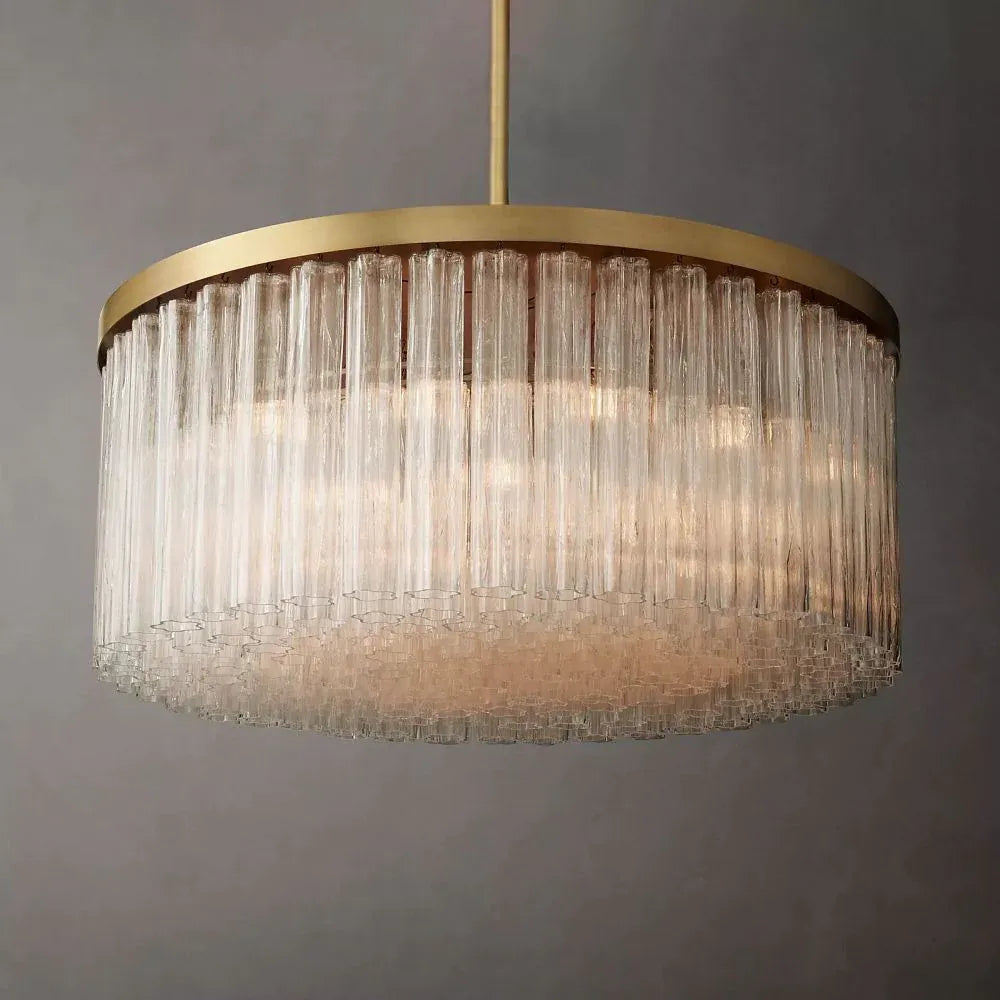 Cirro Glass Round Chandelier 48"