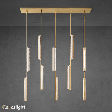Aaron Crystal Linear Chandelier 54"