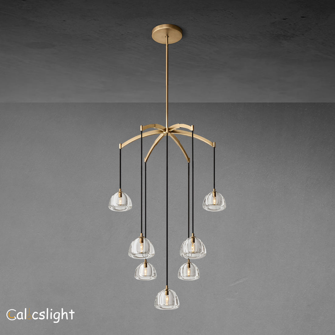 Henara Glass Round Chandelier 36" 48" 60"