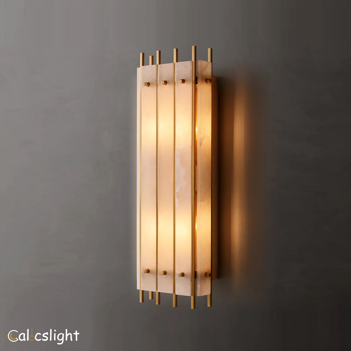 Marcus Alabaster Grand Rectangular Sconce