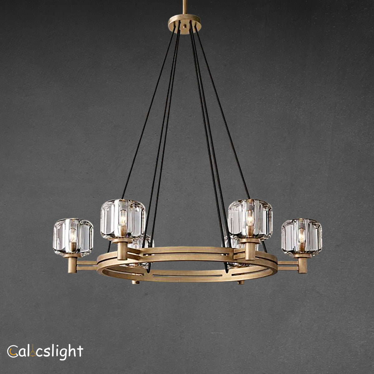 Durane Crystal Round Chandelier 36"