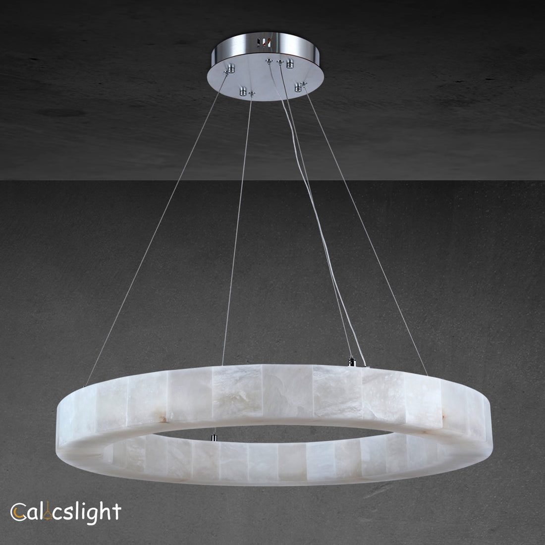 Raines Alabaster Round Chandelier 31"