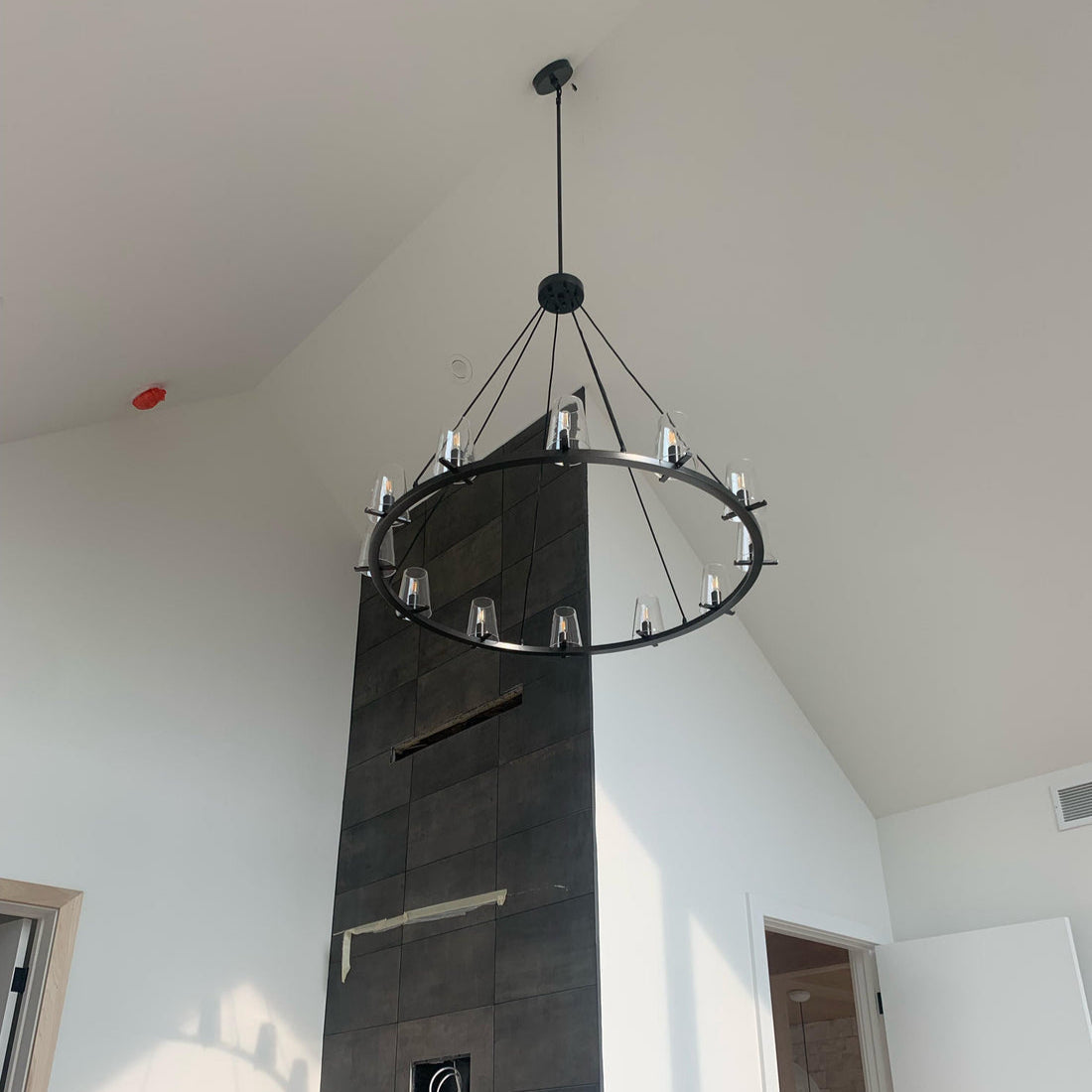 Pavence Clear Glass Round Chandelier 36"