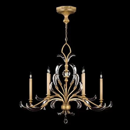 Alice Candle Oblong Chandelier 44"