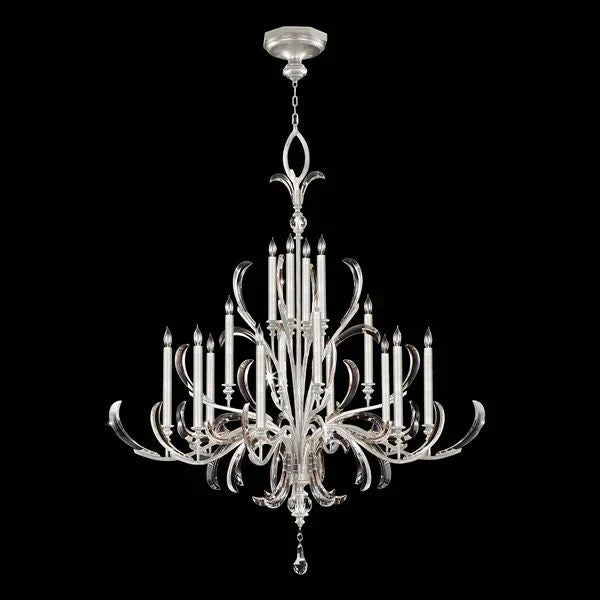 Alice Candle Round 3-Tier Chandelier 58"