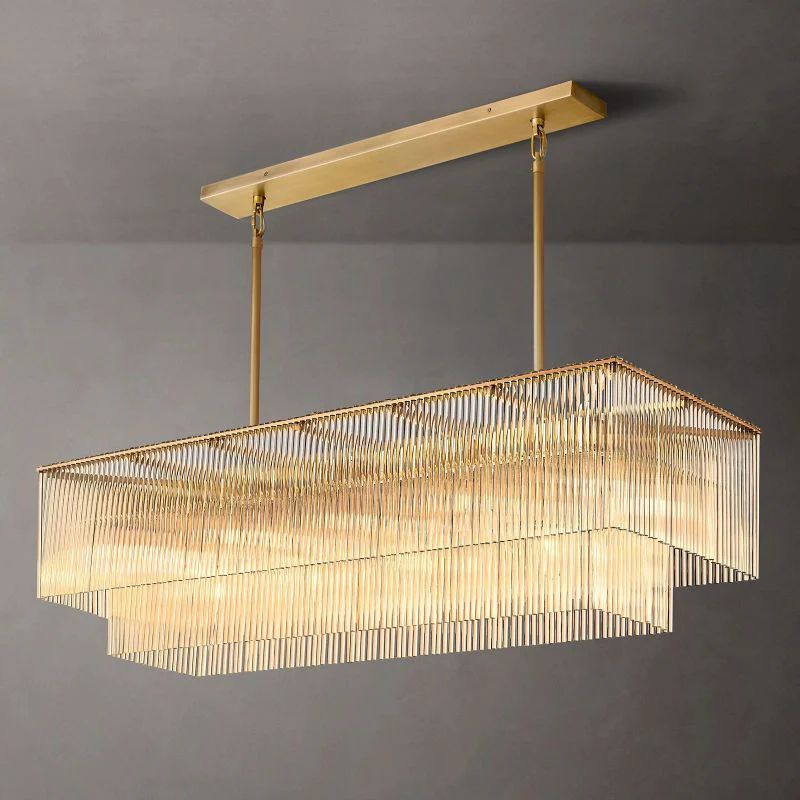Scala Crystal Rectangular Chandelier 54"