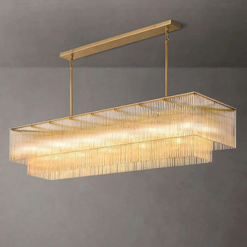 Scala Crystal Rectangular Chandelier 72"