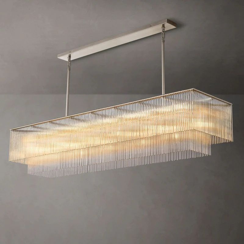 Scala Crystal Rectangular Chandelier 72"