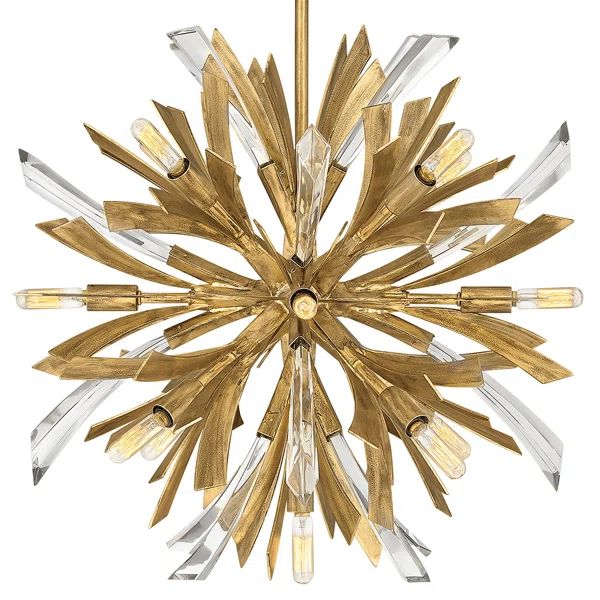 Bergamots Crystal Chandelier 22"D