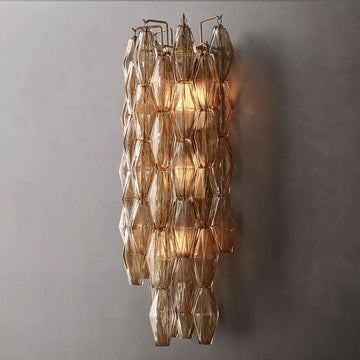 Chavelle Glass Tiered Grand Wall Sconce