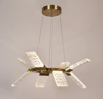Aimee LED Round Ring Wave Chandelier