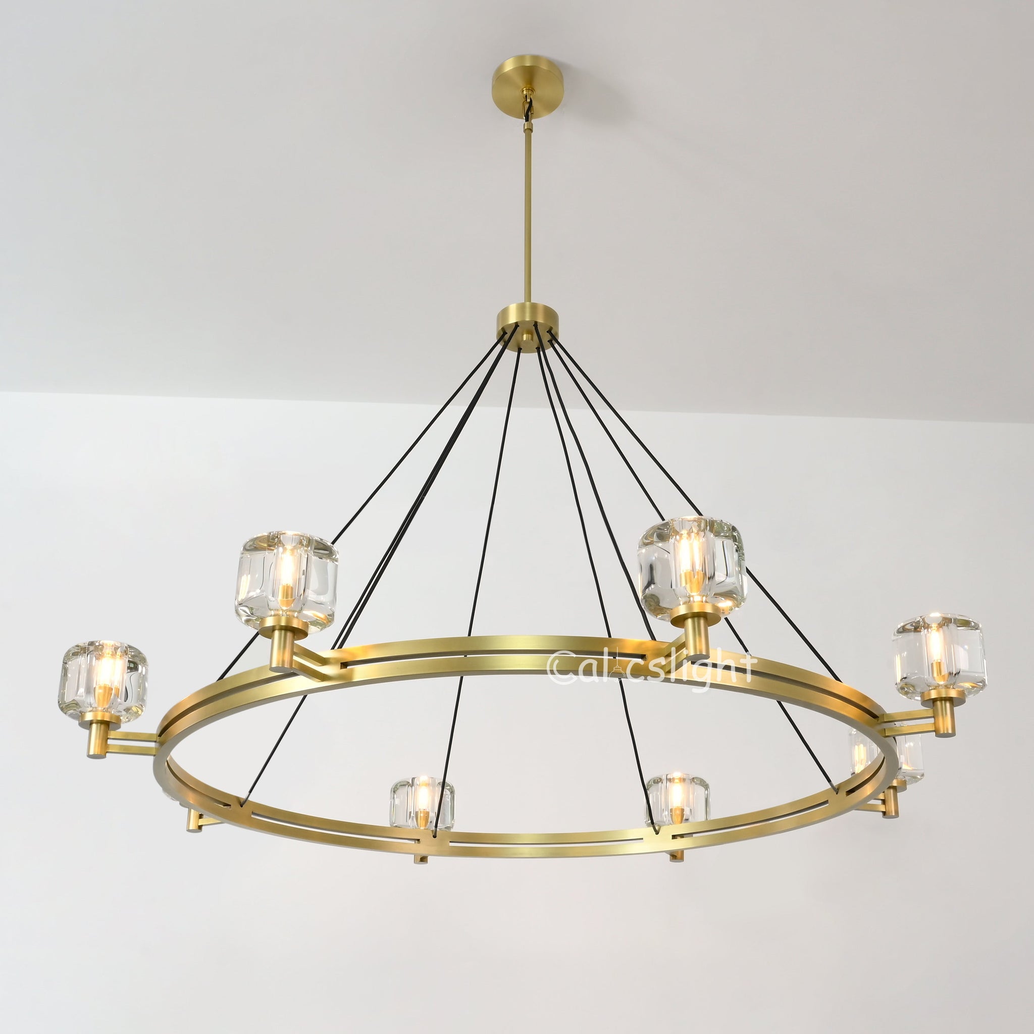 Durane Crystal Round Chandelier 60"