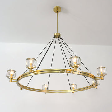Durane Crystal Round Chandelier 60"