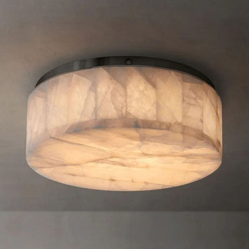Raines Alabaster Calcite Round Flushmount