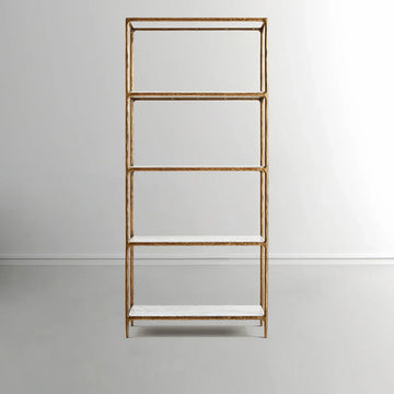 Thaddeus White Marble Shelving