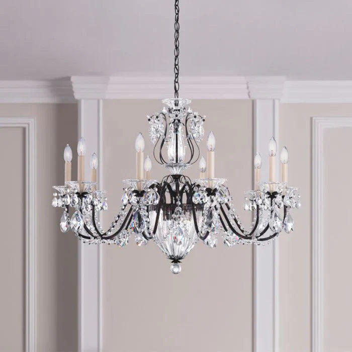 Traditional Crystal  1260 Bagatelle 13-lt 35" Chandelier