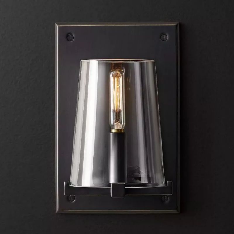 Pavence Clear Glass Wall Sconce