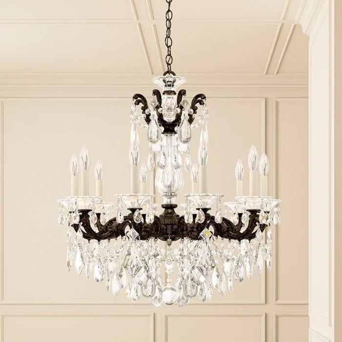 Traditional Crystal  5074 La Scala 10-lt 28" Chandelier