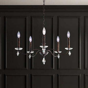 Traditional Crystal  MD1005 Modique 5-lt 27" Chandelier